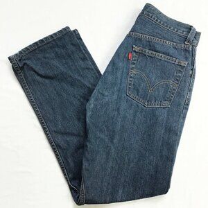 Levi's 505 Regular Fit Jeans Mens Size 30x32 Dark Wash Straight Leg Classic